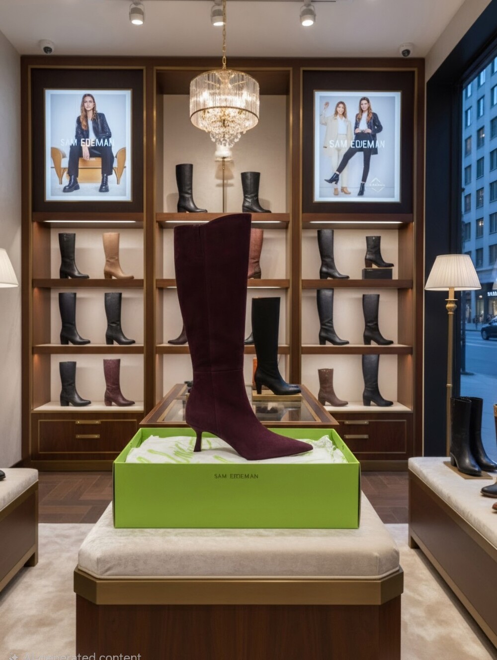 SAM EDELMAN TAYLIN WIDE CALF PLUM SUEDE TALL BOOTS WOMEN'S SZ 7.5 M $275